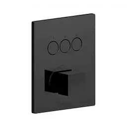 Змішувач для ванни/душа на 3 споживача Paffoni Compact Box black matt CPM519NO, Чорний матовий