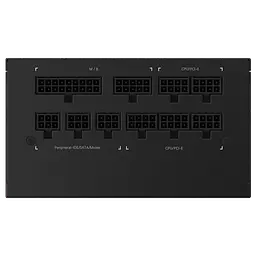 Блок живлення Gigabyte 850 Вт P850GM, Black, модульний, 120 мм (HYB), Active PFC, 80 Plus Gold, MB: 20+4 pin, CPU: 4+4 pin, VGA: 4 x 6+2 pin, 3xMolex / 1xFDD/ 8xPOP/ (GP-P850GM) - мініатюра 6