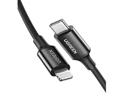Кабель Lightning UGREEN US171 USB Type-C to Lightning 36W 2m Black (60752)