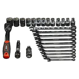 Набір насадок торцевих Ultra 1/2" + аксесуари 26 шт CrV Taiwan (700026z) - мініатюра 3