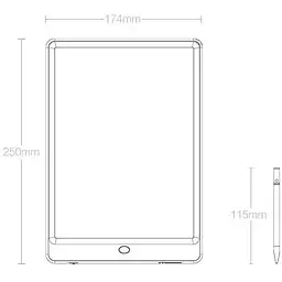 Планшет для малювання Xiaomi Wicue Writing tablet 10" [Pink] [30994] - мініатюра 2