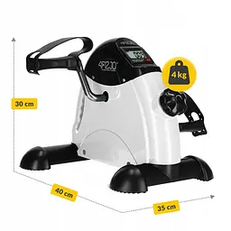Міні велотренажер 4FIZJO Active 2 в 1 для рук та ніг White/Black (P-5905973406413) - мініатюра 8