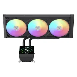 Система рідинного охолодження Gamemax GLACIER 360 LCD BK - мініатюра 2