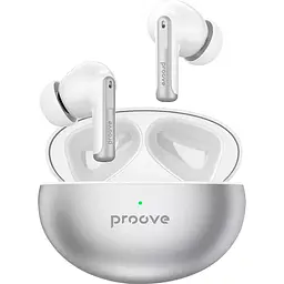 Навушники Proove Thunder Buds TWS with ANC Silver [TWTB00010006] [104630] - мініатюра 2