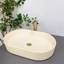 Умивальник VBI Verona 60 beige matt накладний VBI-011323 - мініатюра 3