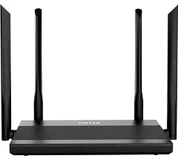 Роутер Netis N3D, Wi-Fi 5 (802.11ac), 2.4GHz/5GHz, до 1200 Mb/s, LAN 4x100 Mb/s, 4 зовнішні антени (N3D)