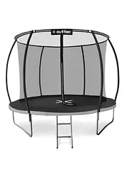 Батут Outtec Premium 12ft (374см) чорно-сірий з внутрішньою сіткою - мініатюра 1