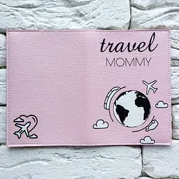 Обкладинка для паспорта Travel mommy 3 (рожевий) - мініатюра 3