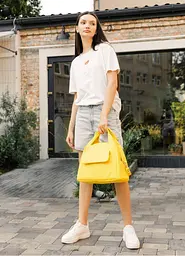 Спортивна сумка Sambag Vogue BKS жовта 37 x 25 x 16 см (90153028) - мініатюра 6
