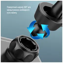 Універсальний автотримач ColorWay Metallic Gravity Holder 3 Black (CW-CHG14-BK) - мініатюра 9