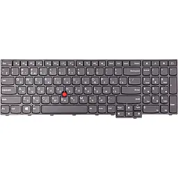 Клавіатура для ноутбука Lenovo ThinkPad L560, чорна, чорний фрейм