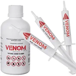Комплект від тарганів для 3-кімнатної квартири Venom cуспензія+3 гелі