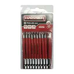 Набір біт Haisser PH2 х 90 мм 10шт. (81310)