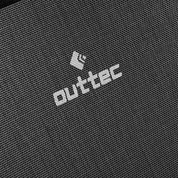 Шезлонг лежак садовий Outtec Lumia Textline розкладний з дашком чорний - мініатюра 2
