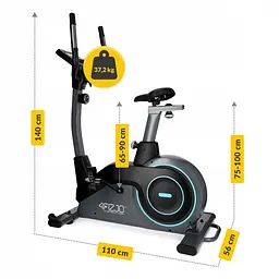 Велотренажер 4Fizjo Pro+ магнітний Black/Blue (P-5905973401630) - мініатюра 8