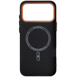 Чохол до мобільного телефона Armorstandart LikeCarbon2 SE MagCase Apple iPhone 17 Pro Max Kevlar Black Orange (ARM89165) - мініатюра 2