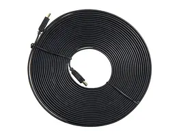 Кабель HDMI-HDMI 10m, плоский Black, (Пакет), Q60