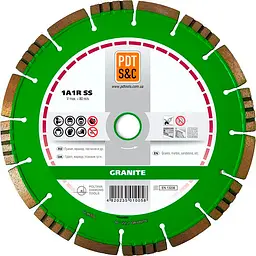 Алмазний круг по граніту PDT Granite 1A1RSS/C3 Turbo 125х2,2х8х22,2 мм