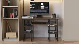 Комп'ютерний стіл Ferrum-decor Тім 75x120x70 чорний ДСП Дуб Сонома Труфель 16мм (FRD-103972) - мініатюра 5