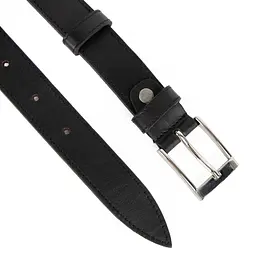 Ремінь шкіряний дитячий/підлітковий чорний PS-3039 (95 см) - мініатюра 4