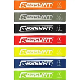 Гумки для фітнесу EasyFit набір 7 шт. (EF-1814)