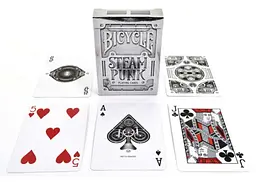 Карти гральні United States Playing Card Company Bicycle Steampunk (silver) (01990) - мініатюра 3
