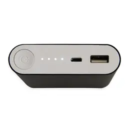 Повербанк 10400 mAh, чорний, зовнішній акумулятор для телефону - мініатюра 3