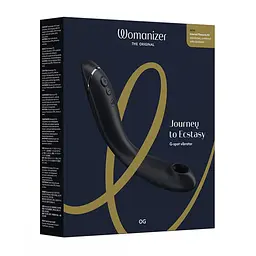 Лубрикант Womanizer OG + 50 мл - Вібратор для точки G з вакуумною стимуляцією, 17.6х3.9 см сірий - мініатюра 7