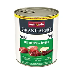 Корм вологий для собак Animonda GranCarno Adult Deer with Apple з олениною та яблуком, 800 г - мініатюра 3
