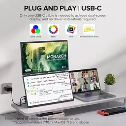 Портативний монітор UPERFECT Delta Plus 18.5" Touch [137073] - мініатюра 3
