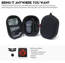 Ігрова миша Fantech X UX-2 RAPTOR PixArt 3360, 250IPS, 50G, 1200DPI Black - мініатюра 12
