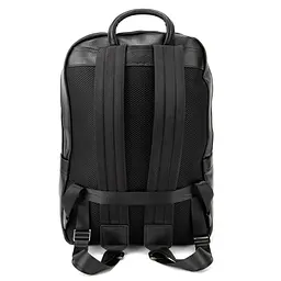 Чоловічий шкіряний рюкзак чорний Tiding Bag A25F-2418A - мініатюра 6