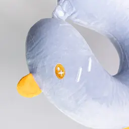 Подушка для шиї Yiwu Duck Memory Foam U-подібна 30х30 см блакитна - мініатюра 2