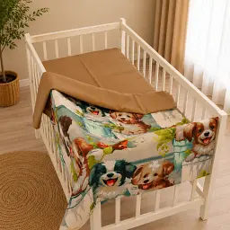 Комплект постільної білизни Ranforce Elite MirSon BABY Puppy Garden 110 x 140 см (2200013681618) - мініатюра 3