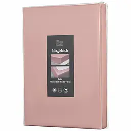 Простирадло на резинці Ardesto Mix & Match Premium сатин 180x200+30 см світло-рожеве (ART1820FSU) - мініатюра 5
