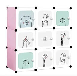 Модульна шафа-органайзер Leobert Kids для дитячих іграшок рожевий - мініатюра 2