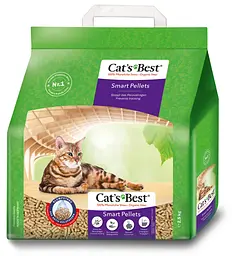 Наповнювач туалета для котів Cat's Best ‎Smart Pellets 5 л / 2.5 кг деревинний