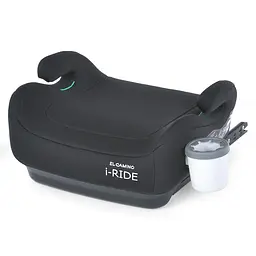 Безпечне автокрісло-бустер ME 1147 i-RIDE Black для дітей i-SIZE R129 з isofix і підстаканником