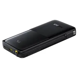Зовнішній акумулятор Baseus Bipow 2 Digital Display Power Bank With Built-in USB-C Cable 10000mah 20W Cluster Black (P10077101113-00) - мініатюра 2