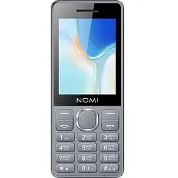 Кнопковий телефон Nomi i2860 сірий - мініатюра 2