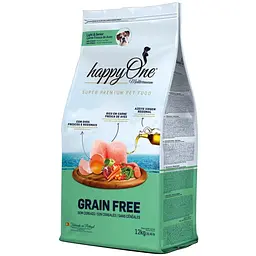 Сухой корм для пожилых и малоактивных собак happyOne Mediterraneum Lights & Senior Fresh Meat беззерновой 12 кг