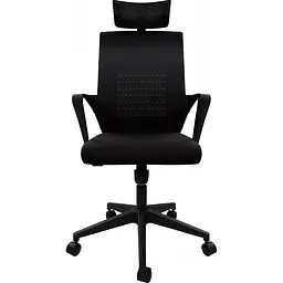 Офісне крісло GT Racer B-114H Black [123050] - мініатюра 4
