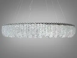 Підвісна люстра Diasha 505 з LED освітленням хром 48Вт - мініатюра 5