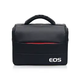 Сумка для фотоапарата Canon EOS протиударна Чорний з червоним з дощовиком (IBF030BRD)