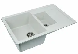 Кухонна мийка VALESO 7850W TOSKANA матова Біла в крапку (SP000047756) - мініатюра 2