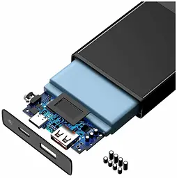 Портативна батарея Powerbank Baseus Bipow Di Baseus Super Xiaomini Digital Display 20000 mAh 22.5W PPMN-B01 Black - мініатюра 6