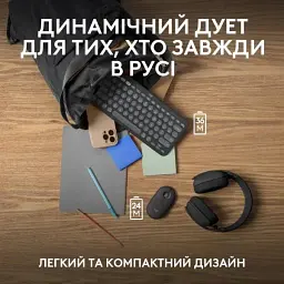 Клавіатура та мишка бездротові 902 XPRO чорний (43172-_283) - мініатюра 8