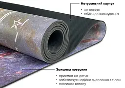 Килимок для йоги EasyFit Light VioletMoon (замша-каучук) (EF-1926-3) - мініатюра 13