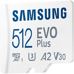 Карта пам'яті Samsung microSDXC Evo Plus 512GB UHS-I U3 V30 A2 + SD Adapter [MB-MC512KA] [84530] - мініатюра 4