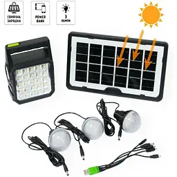 Ліхтар XPRO GDTIMES GD-10 на сонячній батареї чорний (42948-_609) - мініатюра 5